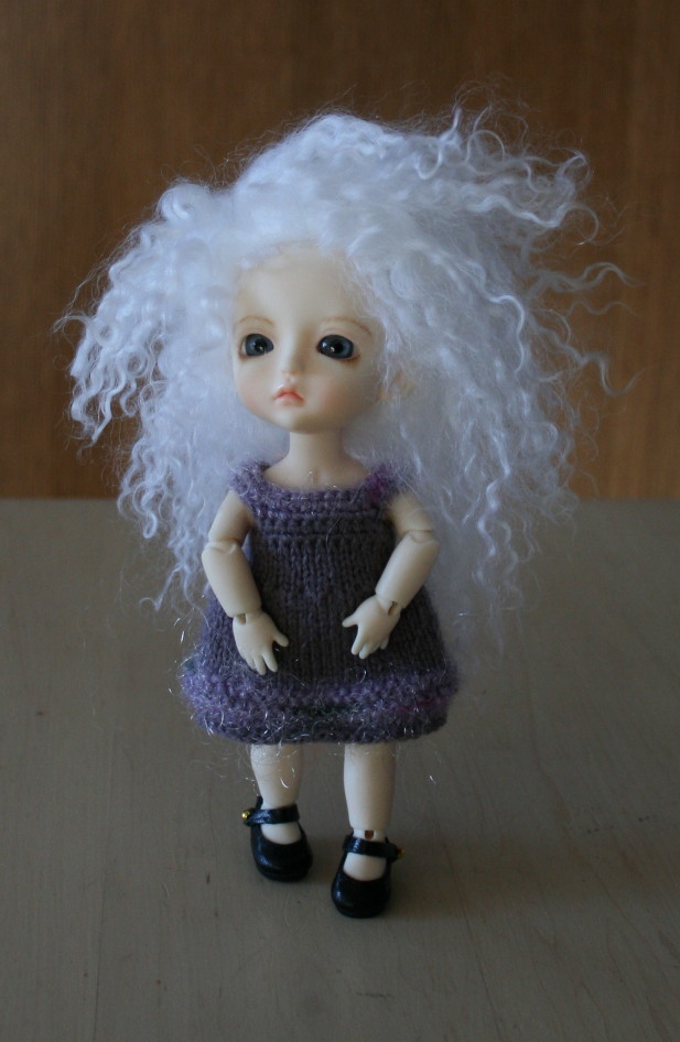 White Tibetan Mohair 5.5"